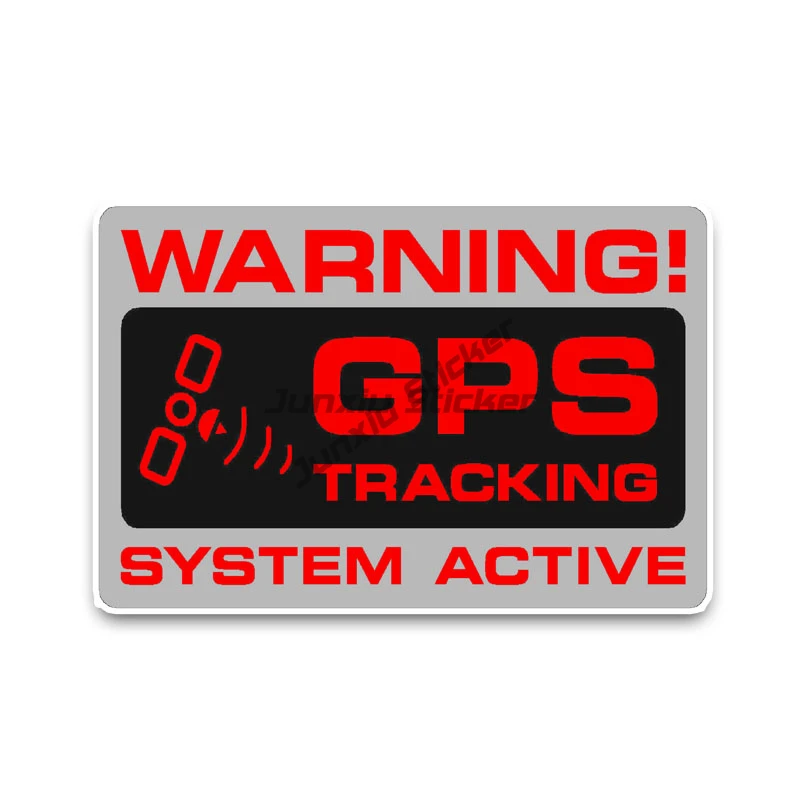 Warning Car Sticker GPS Alarm Location Car Stickers Automobiles Motorcycles Exterior Accessories Vinyl Decals