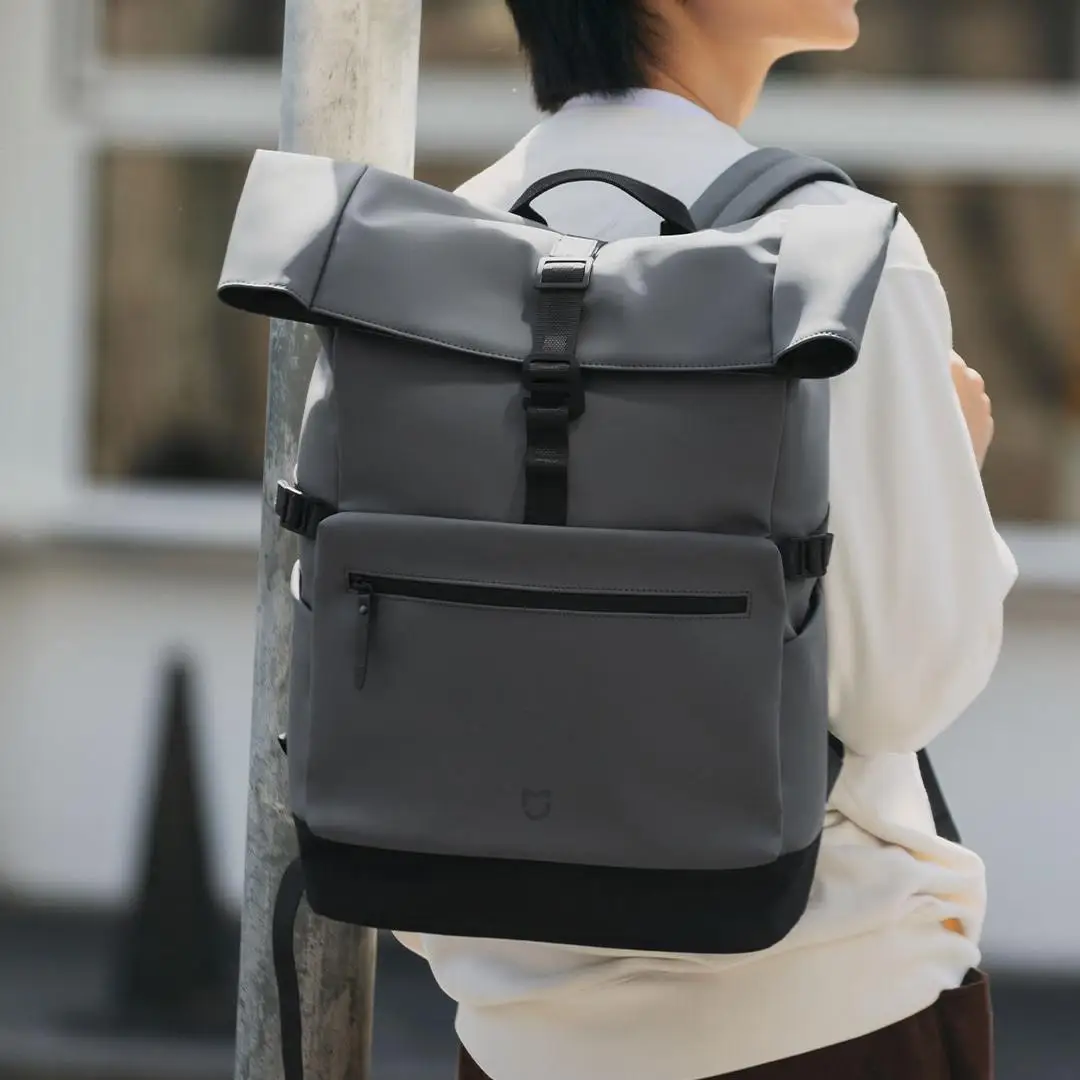 Xiaomi Mijia Rolled-edge School Casual Backpack 23L Big Capacity Shoulders Bag School Bag Life Style Day pack Leisure camp Bag