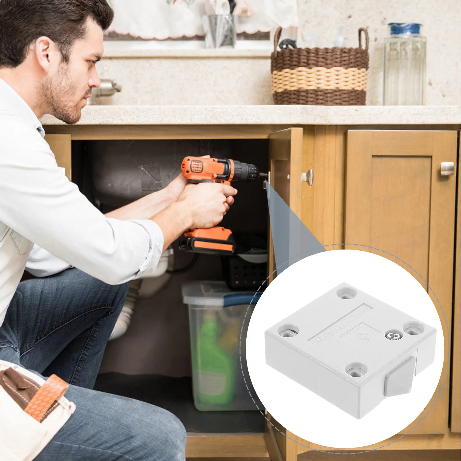 Interruttore controllato da porta per luci dell'armadio On Off automatico Lampada dell'armadio Resistente all'usura Antiruggine Ignifugo Durevole