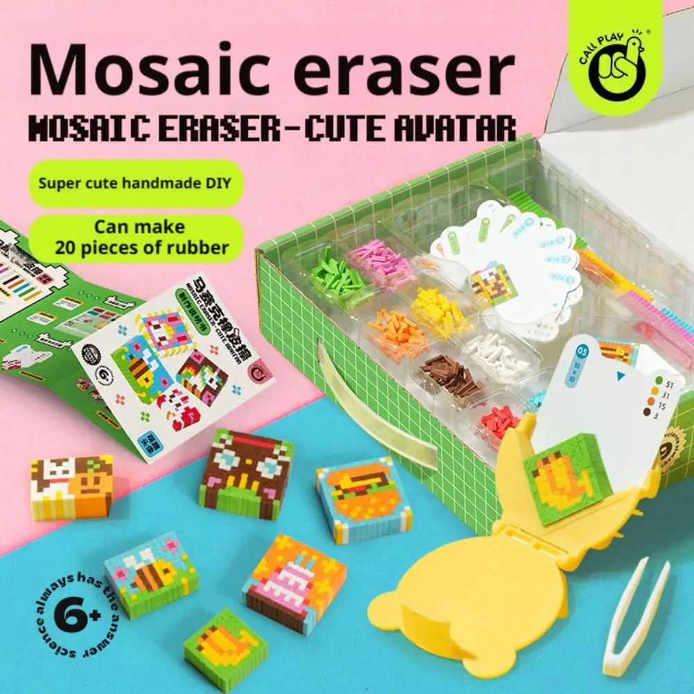 Borrachas artesanais diy, brinquedo educacional infantil, material seguro, fácil de moldar, estimula a imaginação das crianças, habilidade prática