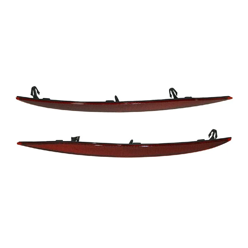 Red Rear Bumper Reflector Warning Reflective Strips For Tesla Model X 2016-2023 Left 1034342-00-C Right 1034343-00-C Replacement