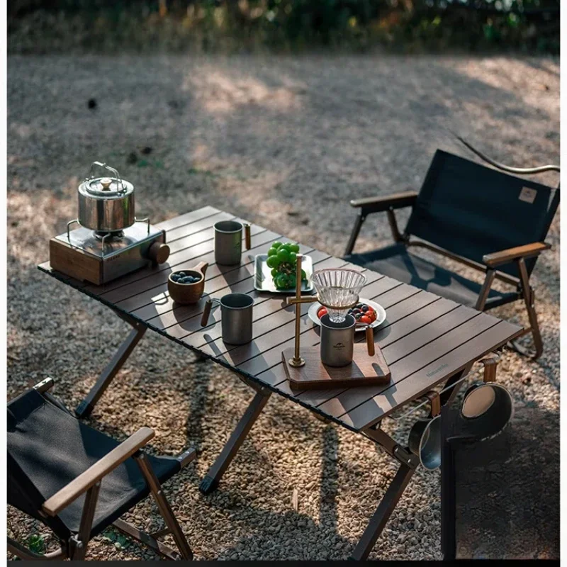 

Набор столов и стульев для кемпинга на открытом воздухе на 4 человека, прочный тканевый стол со стальным каркасом, семейный стол для пикника, барбекю, мебель Mesas De Comedor