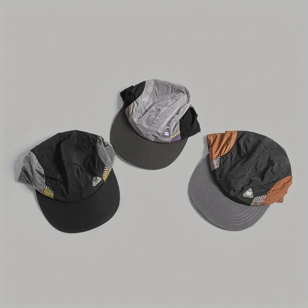 Бейсбольная кепка соответствующего цвета, летняя тонкая быстросохнущая шляпа с плоскими полями, повседневная дышащая солнцезащитная кепка для кемпинга и отдыха