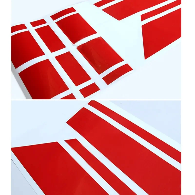 High Quality 1Set Hood Trunk Vinyl Decal Bonnet Stripe Stickers, Auto Exterior Styling Accessories