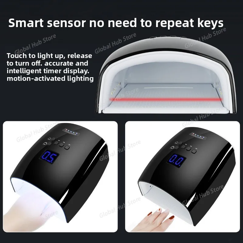 Wireless Power Storage Nail Phototherapy Machine 66W High-power New Rechargeable Nail Lamp Portable Nail Machine