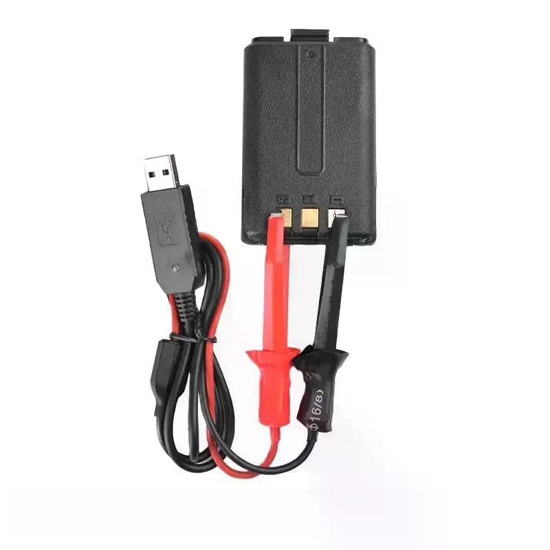 1Pcs Universal USB Charger Cable For UV-5R UV-82 BF-888S TYT Retevis Two Way Radio With Indicator Light Walkie Talkie Accessory