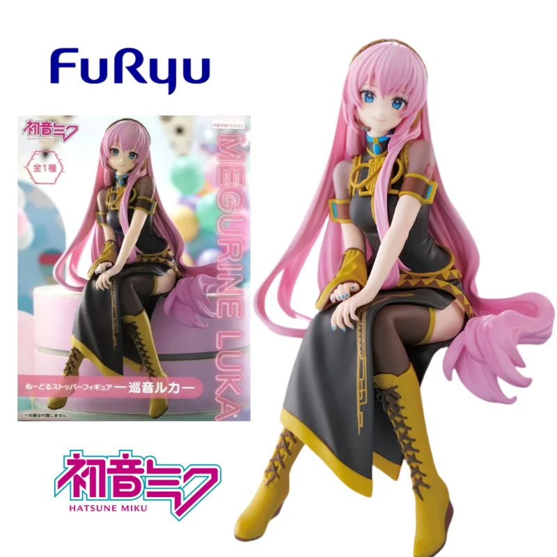 

В наличии оригинальные фигурки FuRyu Hatsune Miku Megurine Luka Noodle Stopper, аниме-фигурка, модель, коллекция игрушек в подарок для детской куклы