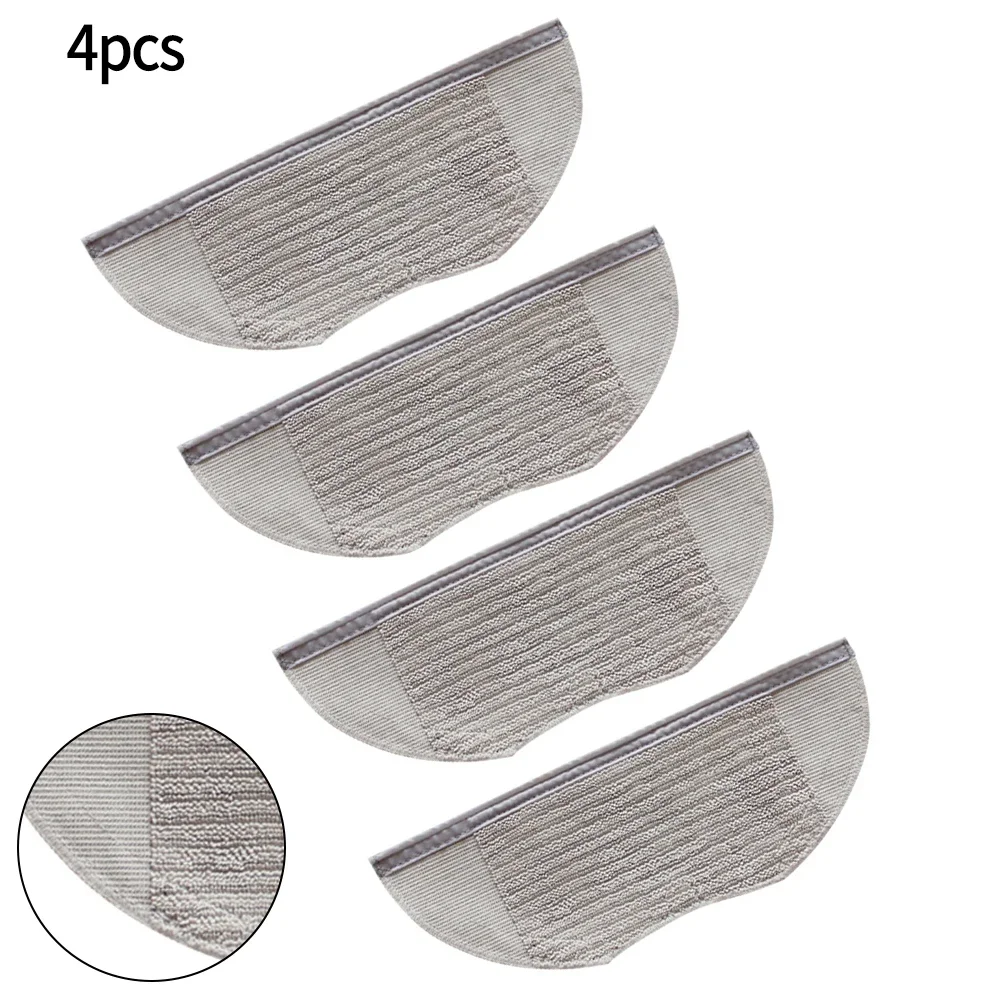 4 Pack Microfiber Mop Pads Compatible with For MEDION For X40 SW (MD 20040) Robot Vacuum Cleaner Strong Absorption