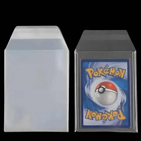 100PCS Clear Magnetic Card Holder Protective Film Hard Plastic Card Sleeves 35PT-100PT Waterproof Protector For Game Photo Cards