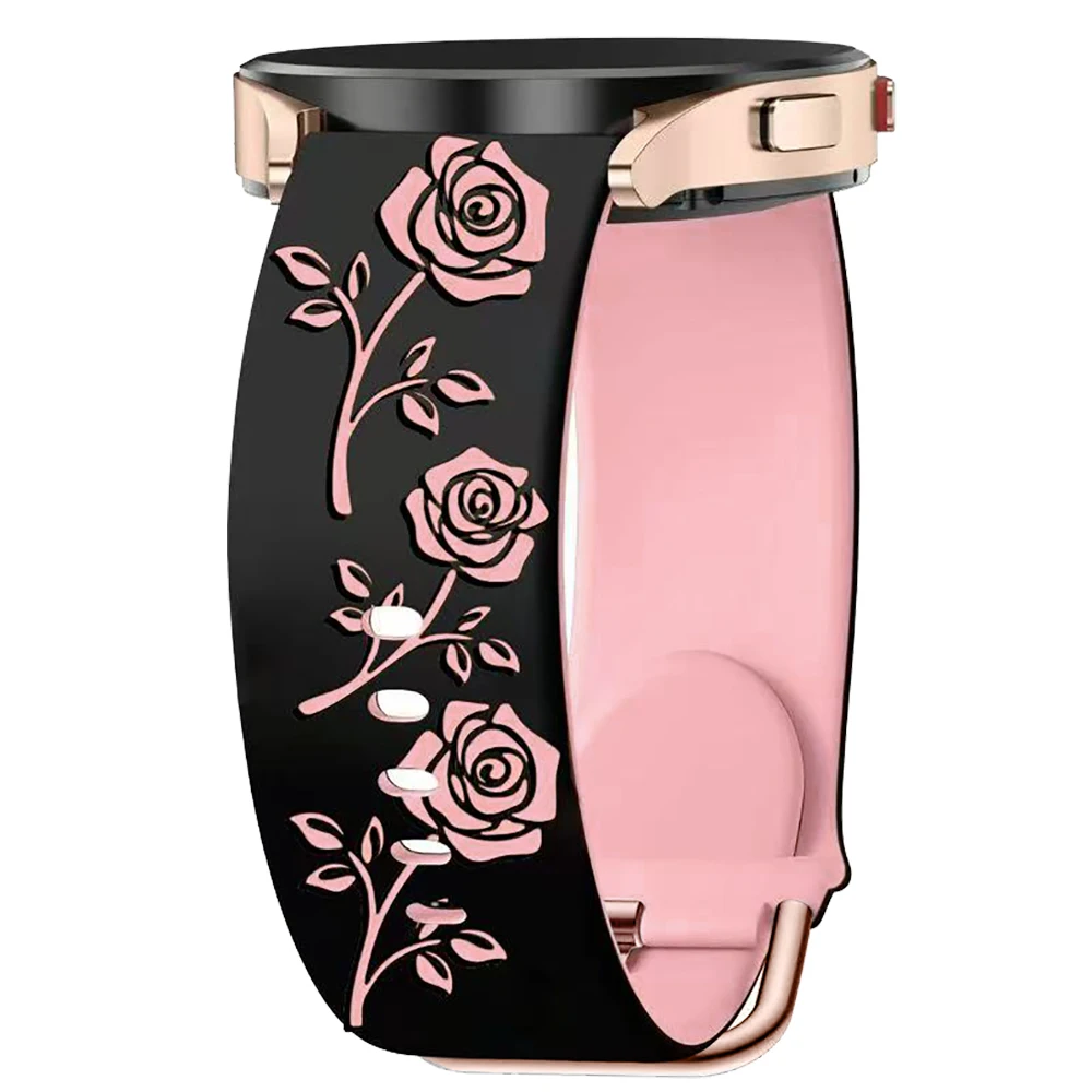 Силиконовый ремешок 20 мм для Garmin Vivoactive 6/5/3/Luxe/Sport Venu/Venu 2Plus/Sq Music Approach S40/S12 Forerunner 55/165/245 Band