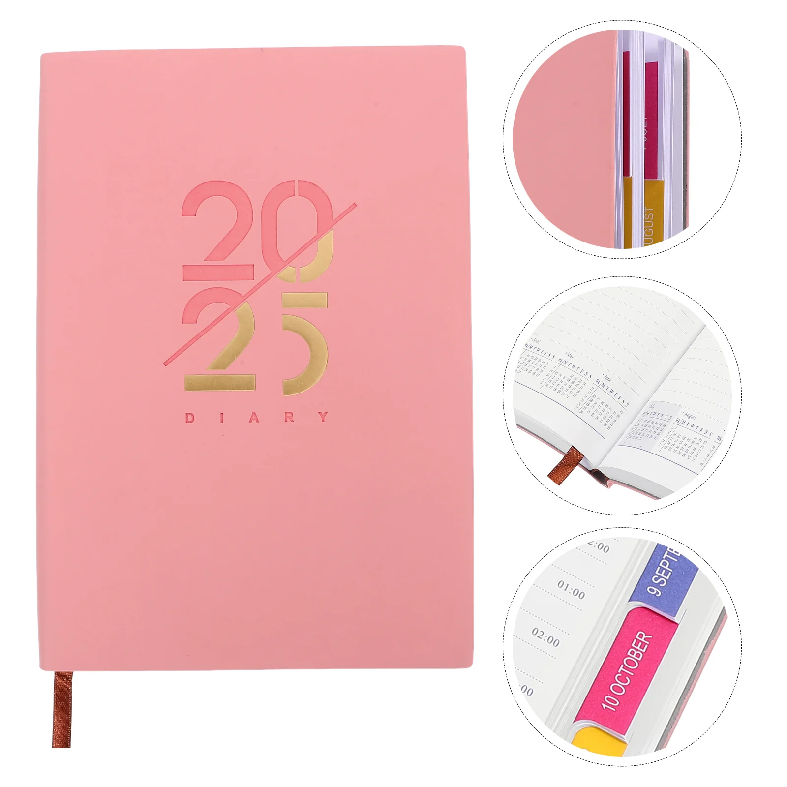 

Daily Schedule Notepad 2025 Book The Notebook Portable Planner Calendar Pink Office