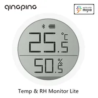 Qingping Digital BLE5.0 Thermometer Hygrometer Monitor Lite Electronic  LCD Screen Data Automatic Recording Work for Mi Home App