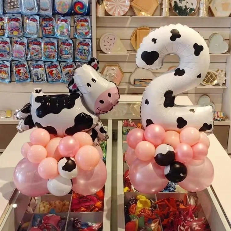 Cow Pattern Candy Boxes Carton Cow Cookie Bags for Kids Farm Animal Cow Themed Happy Birthday Party Decorations Gifts Supplies