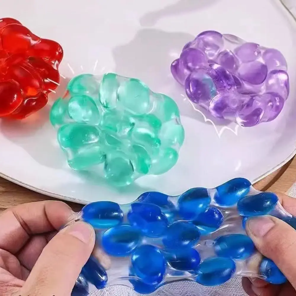 Simulation Transparent Crunchy Squeeze Elastic Creative Slow Rebound Pearls Colorful Super Soft Pearls Squeeze