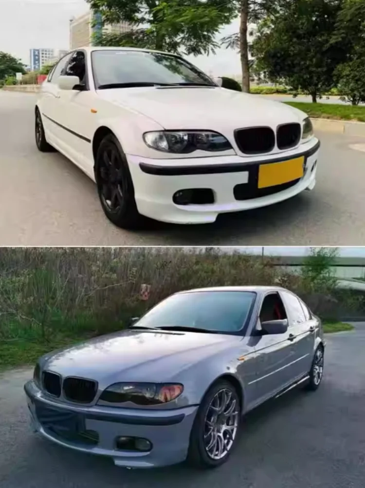 Body kit for BMW MT M3 E46 modified Front bumper Rear bumper Side skirt Engine cover Trunk cover Grille Car Accessories