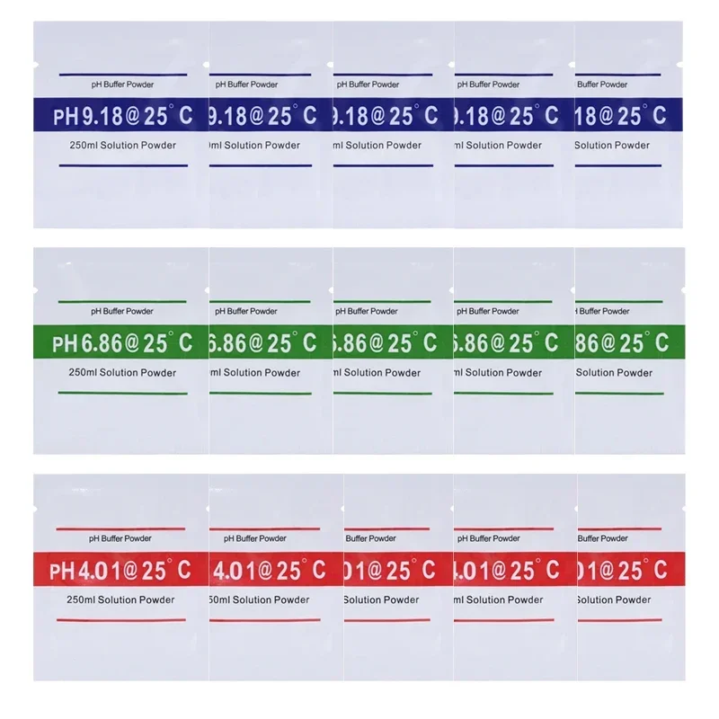 5/15/25 قطعة مقياس درجة الحموضة معايرة عازلة مسحوق ph4.01/6.86/7.00/9.18 /10.01 حل تصحيح ORP لحوض السمك #3