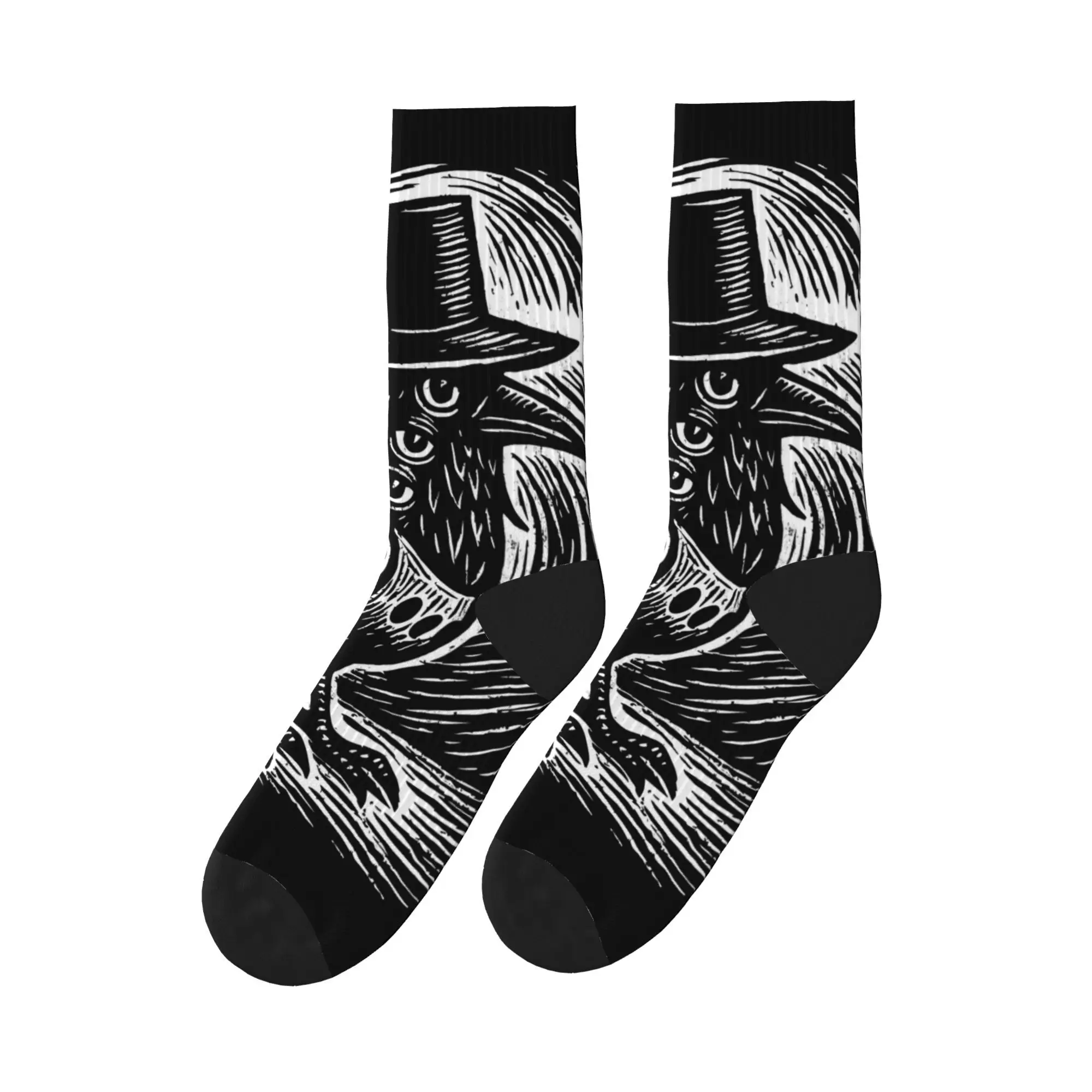 

Чулки Demon Sphere K-Pop, винтажные носки с дизайном «Охотники на демонов», осенние противоскользящие носки для взрослых и мужчин, велосипедные носки высокого качества