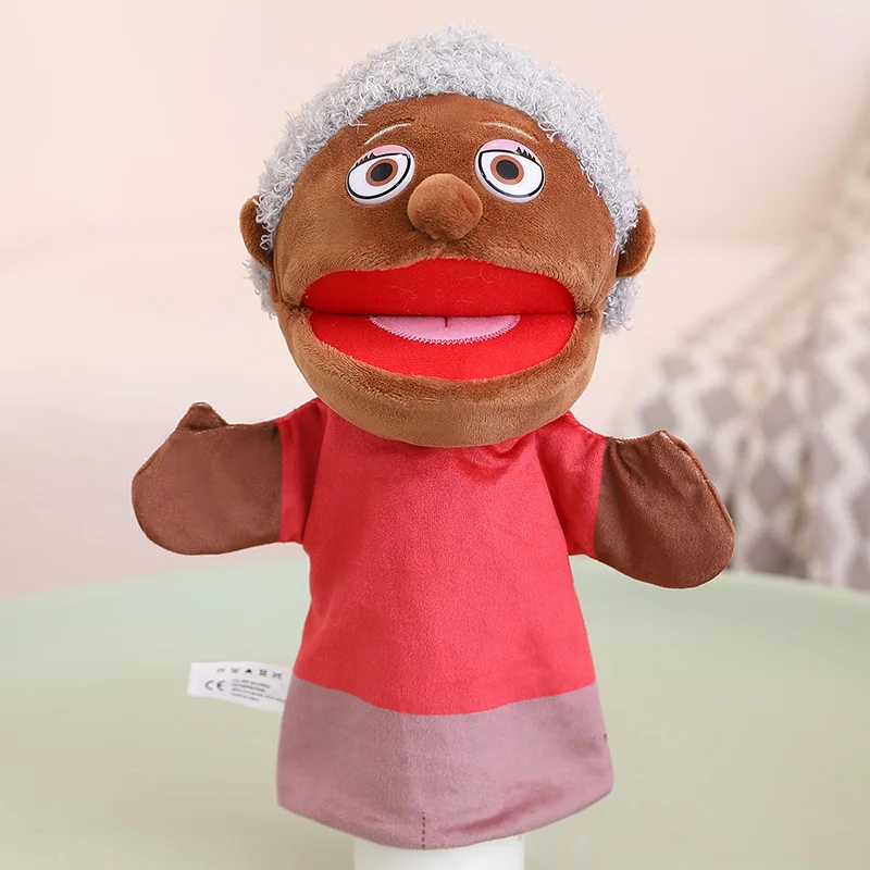 28–33 cm Kinder-Plüsch-Finger- und Handpuppe, beliebte Aktivität, für Jungen und Mädchen, Rollenspiele, Gute-Nacht-Geschichte, Requisiten, Familie, Rollenspiel, Spielzeugpuppe