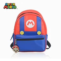 Kawaii Super Mari0 Kindergarten Backpack Male And Female Children Cartoon Mario School Children Schoolbag Halloween Xmas Gift