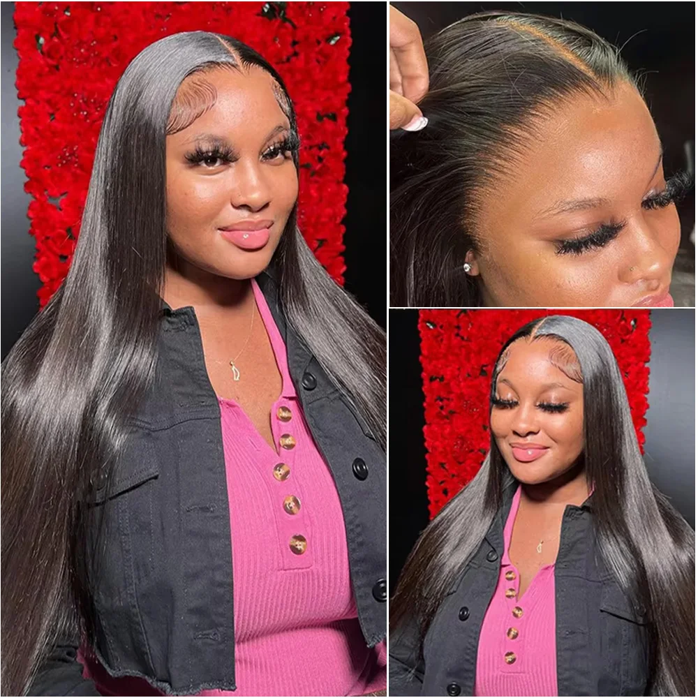 العظام مستقيم 13x4 13x6 HD الدانتيل أمامي شعر مستعار برازيلي 5x5 إغلاق غلويليس 360 كامل الدانتيل الجبهة خصلات الشعر المستعار الإنسان للنساء السود