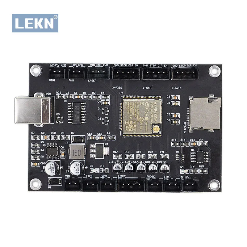 Placa de Control de máquina de grabado láser/CNC, escudo CNC, GRBL 1,1, WIFI, puerto USB, Control de 3 ejes, controlador sin conexión