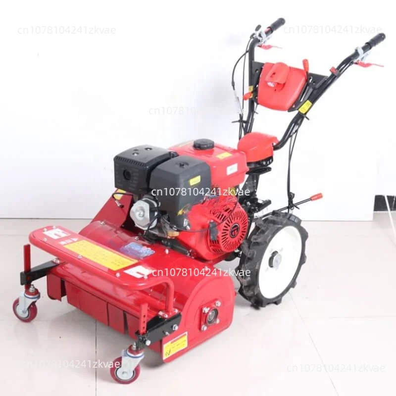 

Self-Propelled adjustable red gasoline lawn mower high efficiency convenient power weeder