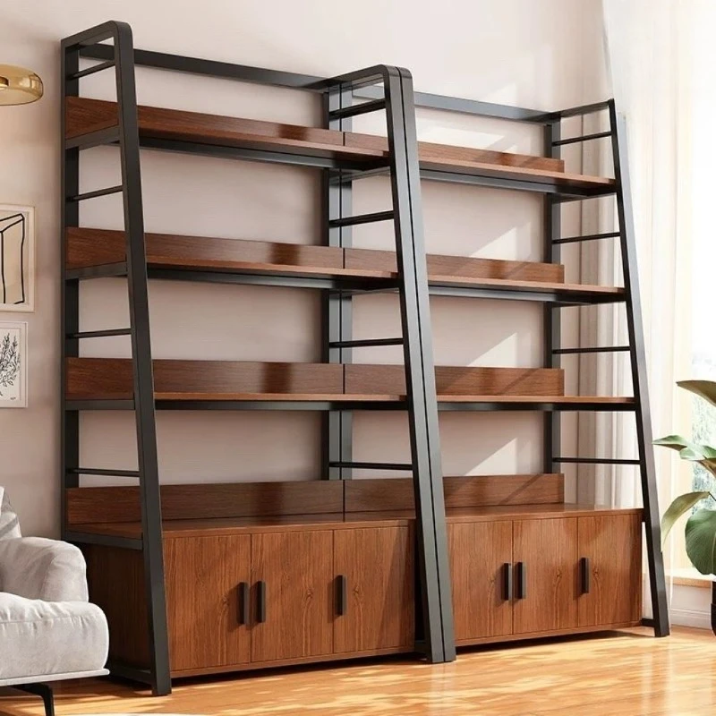 For Shelf Floor To Wall Bookshelf Living Room Multi-layer Storage Trapezoidal Display Shelf Storage Rack