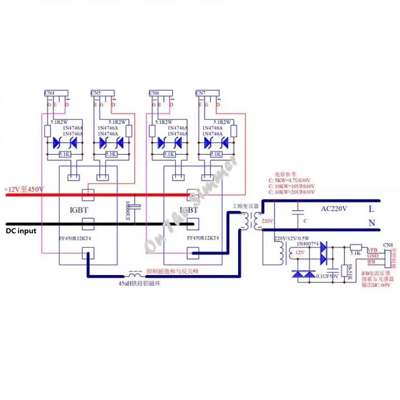 IGBT module Pure sine wave high power control driver board