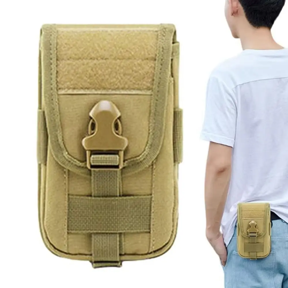

Men's Multifunction Phone Bag Large Capacity Lock Mobile Phone Belt Pouch Portable 1000D Nylon Clip-On Case Bag Travel