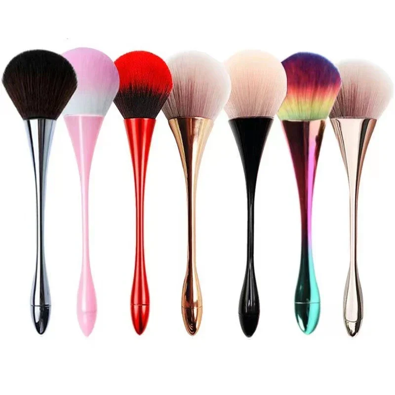 1pc Glitter Powder Professional Brush Big Size Soft Fluffy Nail Dust Cleaning Brush Women Girls DIY Make Up Beauty Tool Manicure