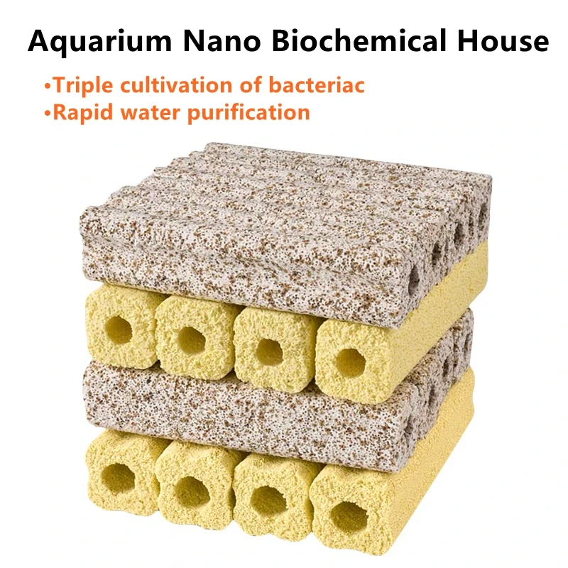 Aquarium Nano Biochemical House Nitrifying Bacteria Fish Tank Accessories Raw Water Treatment System Filtration Medias 1-5PCS