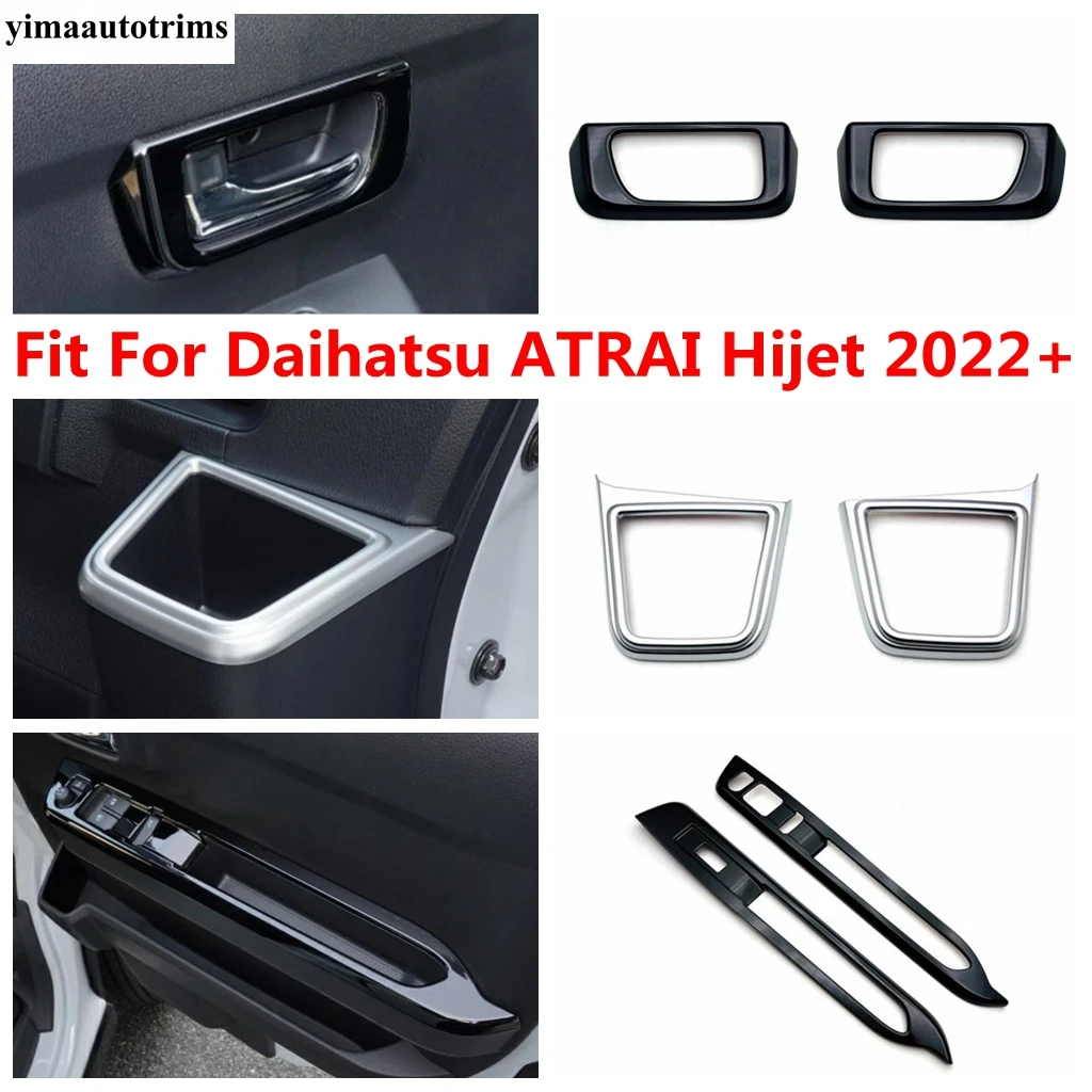 

Window Lift Button / Handle Bowl / Dashboard Storage Box Cover Trim For Daihatsu ATRAI Hijet 2022 - 2024 Accessories Interior