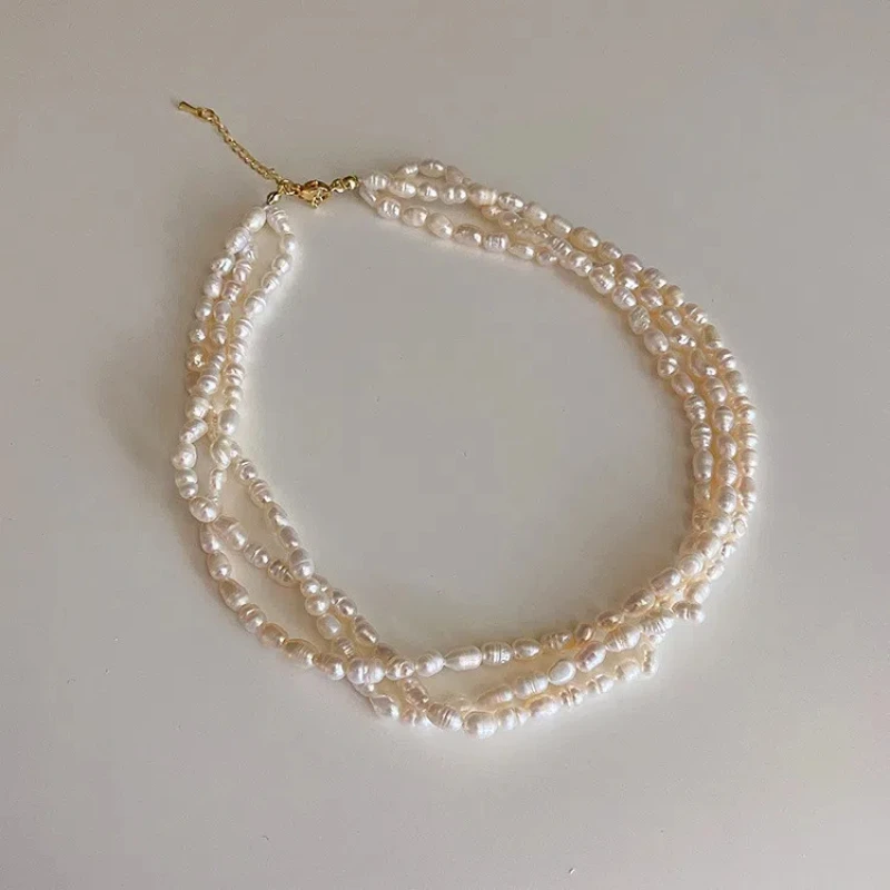 Freshwater Pearl Necklace Collarbone Chain