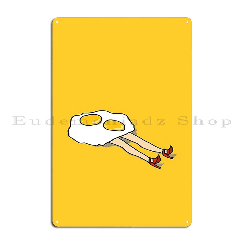 double sunny side up Metal Sign Cave Character Party Bar Cinema Tin Sign Poster