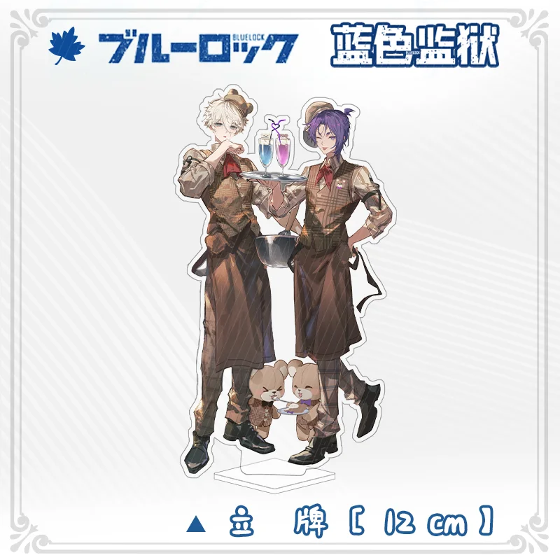 الأزرق قفل ناجي Seishiro ميكاجي ريو أرقام الاكريليك حامل أنيمي نموذج حلية اكسسوارات نماذج سطح المكتب الحلي