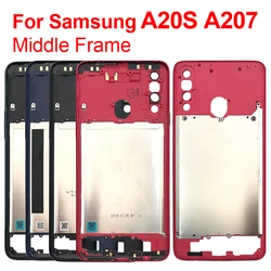 A20s Middle Frame For Samsung Galaxy A20s A207 A207F A207M Middle Frame Bezel Housing Case A20s Battery Back Cover Rear Door Par