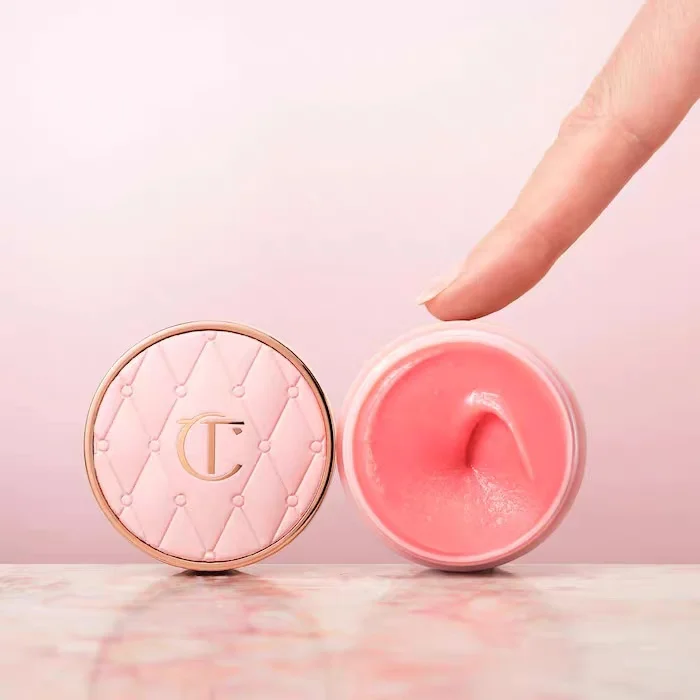 Charlotte Tilbury Pillow Talk New Lip Mask Pink Tones Strawberry Flavor Wrinkle Reduction Hydrating Ice Cream Texture Non-greasy