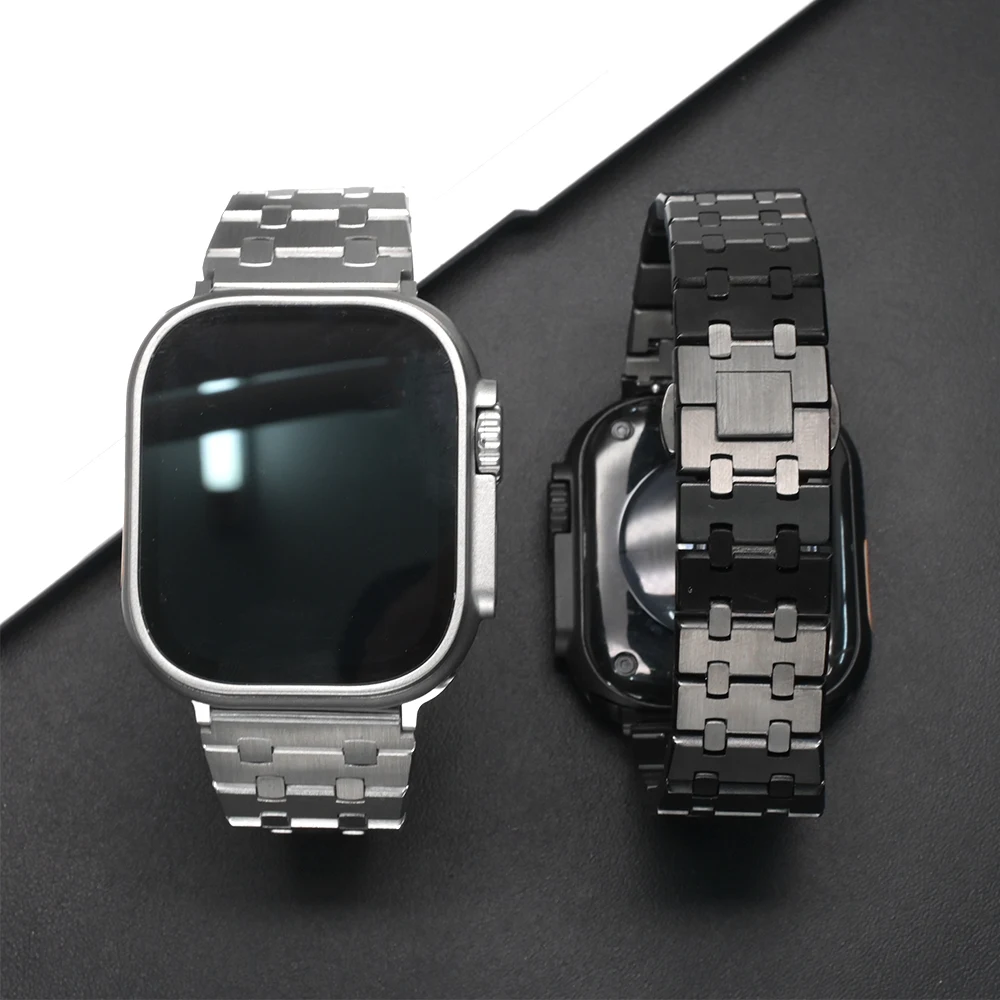 

Ремешок из нержавеющей стали для Apple Watch Ultra3 49 мм 46 мм 44 мм 45 мм 41 40 мм 38 42 мм Металлический браслет для Iwatch 11 10 9 8 7 6 5 SE3 4