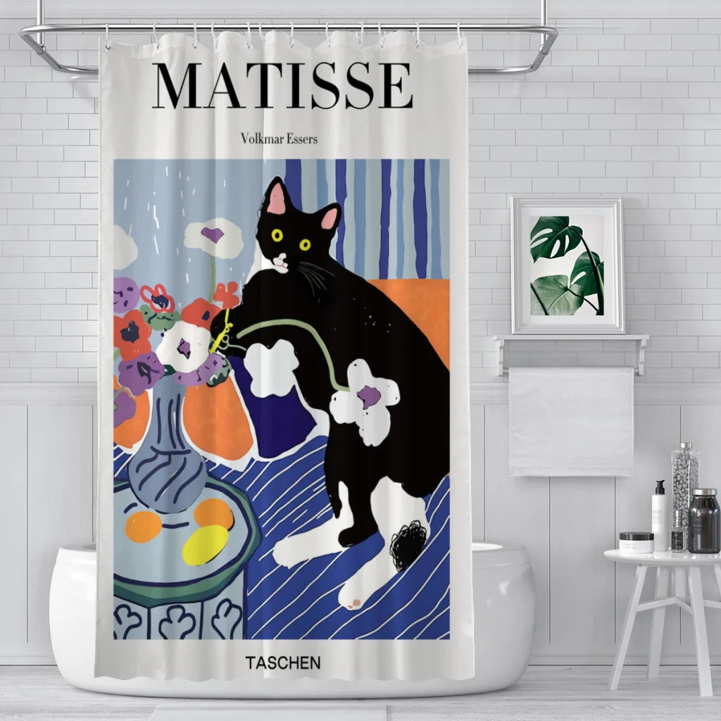 

Vintage Beast Faction Shower Curtain for Bathroom Aesthetic Room Decoration