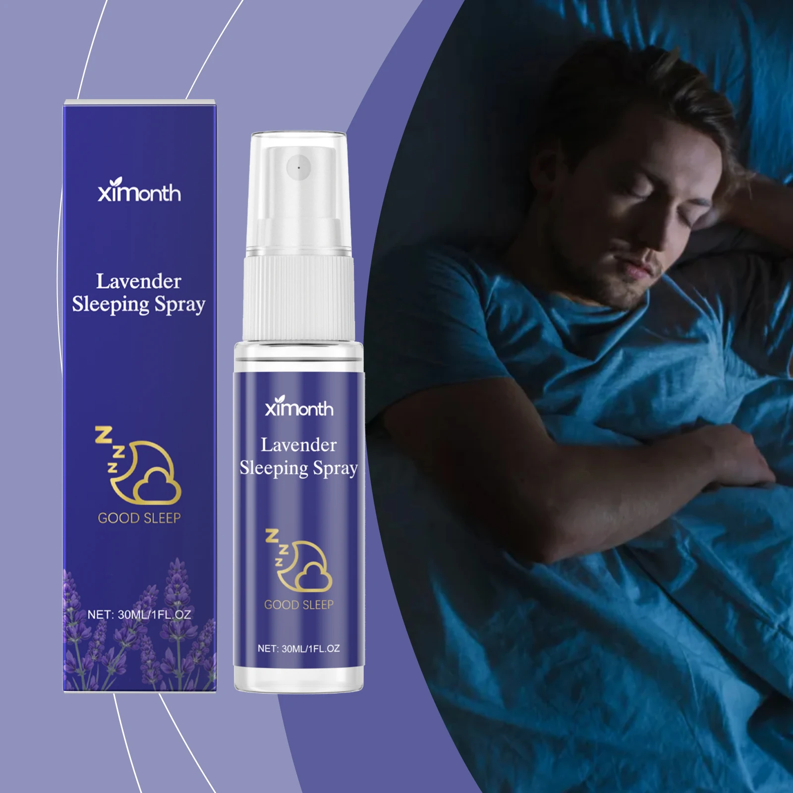 

Sleep Spray Lavender Improve Sleep Quality Comfortable Sleeping Environment Relieve Insomnia Night Rest Aid Relaxing Body Spray
