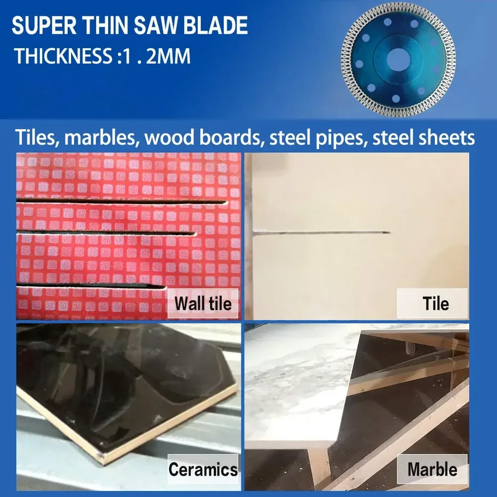 1 قطعة الماس شفرة القطع الجافة القرص الخزف سيراميك توربو رقيقة الحجر للرخام 105 115 125 مللي متر