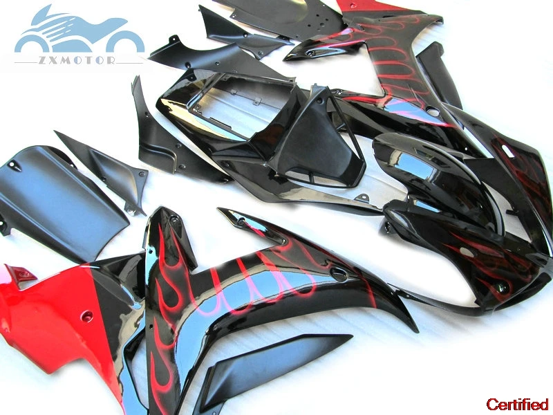 

Все новые комплекты обтекателей для мотоциклов, подходящие для YAMAHA 2002 2003 YZFR1 02 03 YZF R1, обтекатели черного, красного пламени, детали кузова RG42