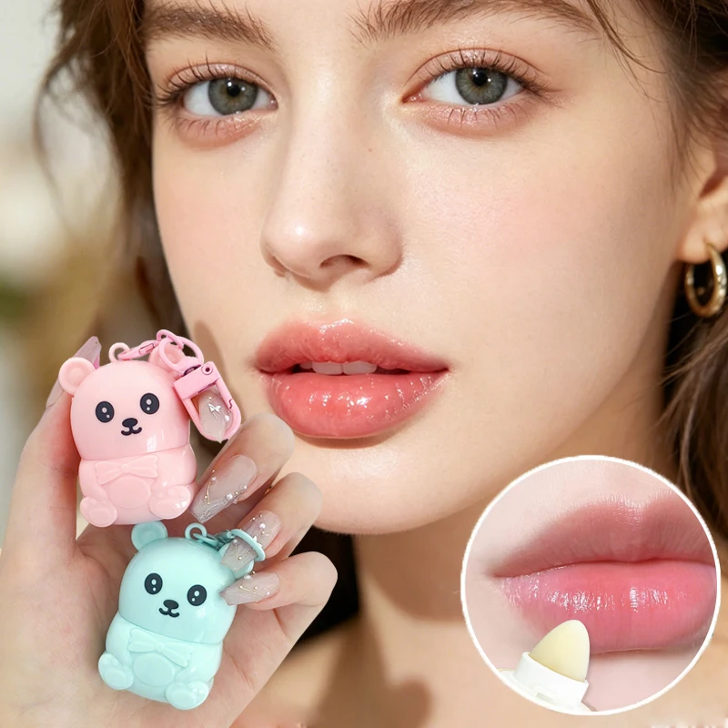 Cute Bear Fruit Lipstick, Deep Moisturizing, Care for Lip Skin, Prevent Dry Cracks, Daily Lip Care, Holiday Gifts