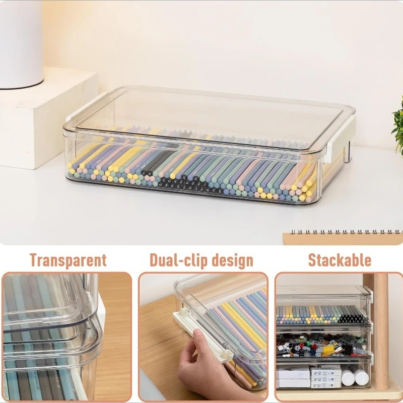 شفافة الاكريليك سطح المكتب A4 ملف صندوق تخزين ورقي وثيقة امتحان ورقة المنظم المنزلية الغبار برهان حامل البطاقة