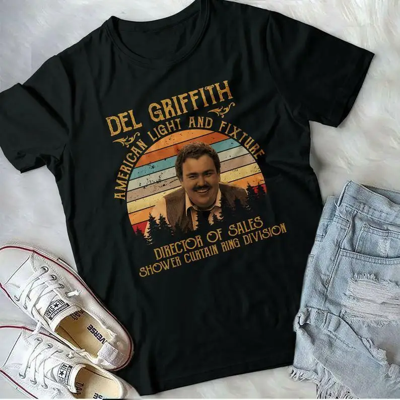 Actor John Candy Del Griffith T shirt Black Size S M L 234XL NL618