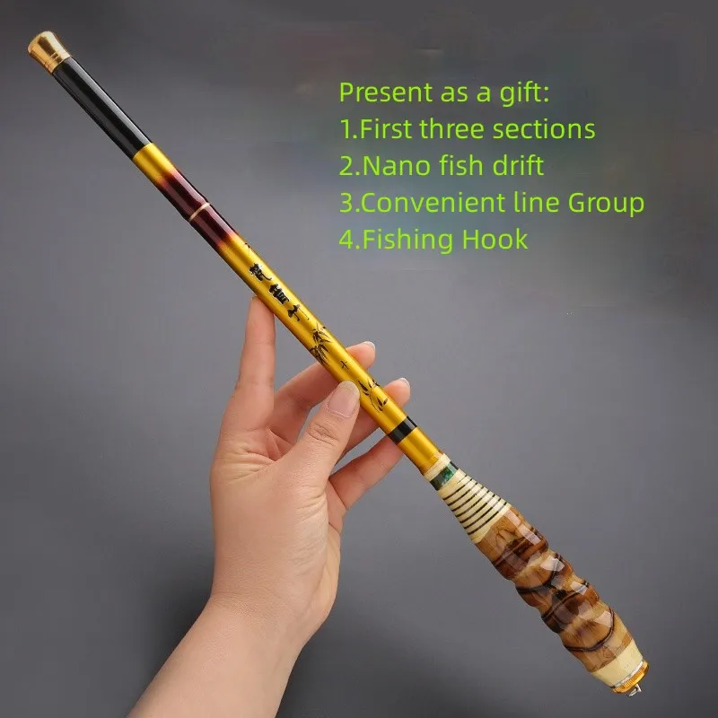 1.5m-5.4m Stream Rod High Carbon Carp Fishing Poles Short Section Fishing Rod Mini Hand Olta De Pesca Fishing Tackle