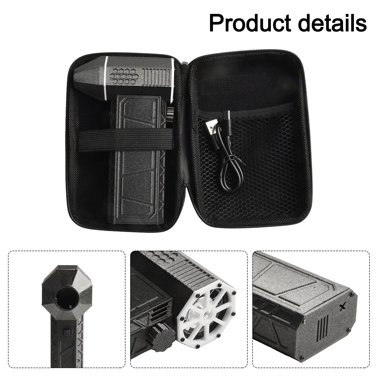 Compact Electric Turbofan for Targeted Cleaning of Keyboard Gaps Camera Sensors Car Vents and Sofa Creases with 150000 RPM Motor