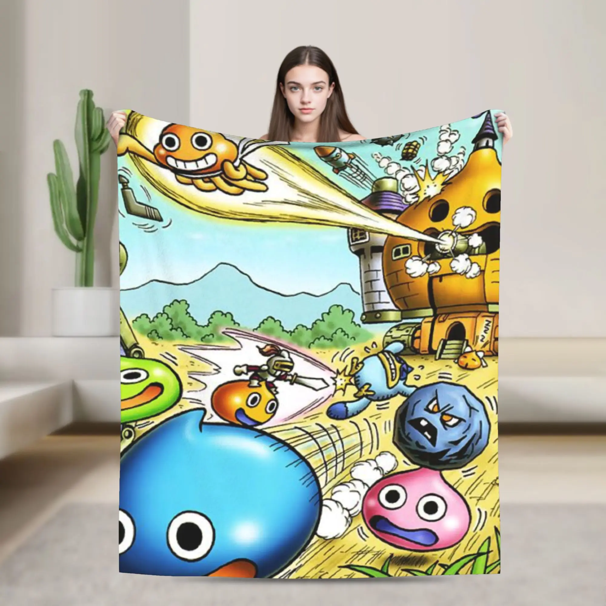 

Одеяло Slime Morimori Dragon Quest для дивана, нечеткие плюшевое одеяло 50x60 дюймов, покрывала разных размеров на все сезоны