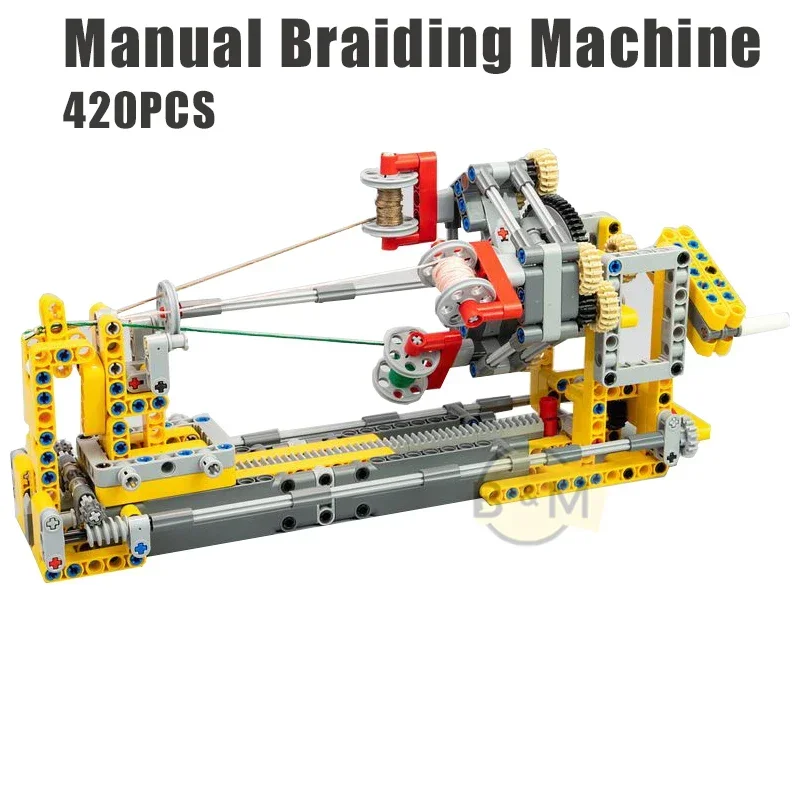 New 420PCS Manual Braiding Machine model buiding kit block self-locking bricks children toys holiday birthday christmas gift