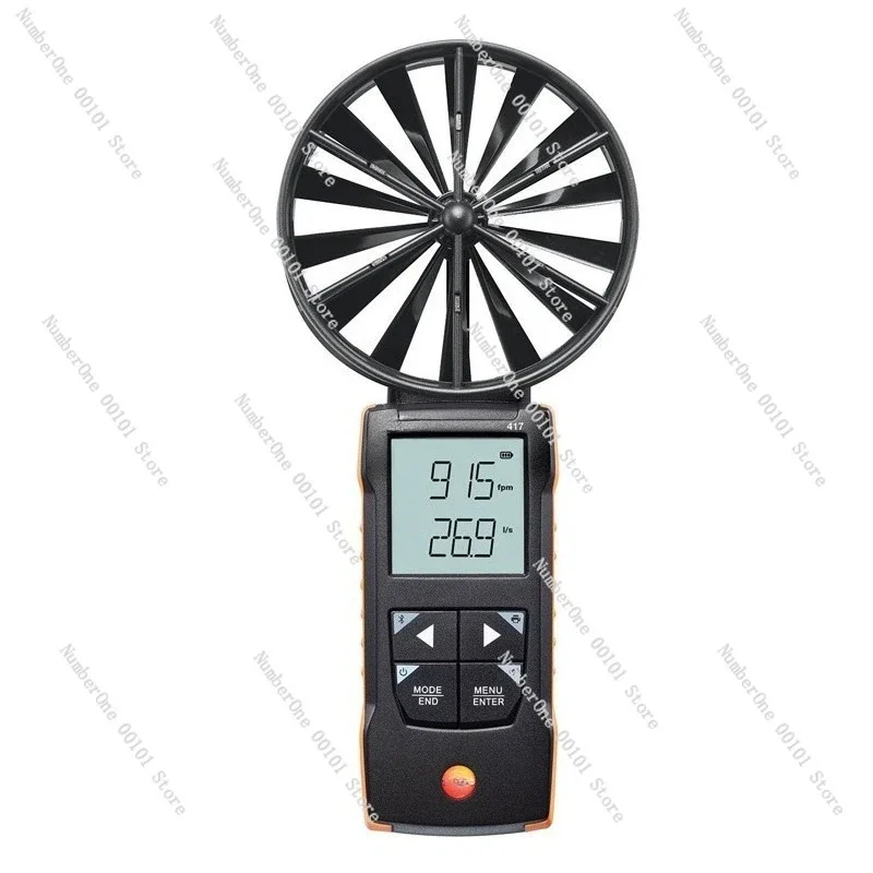 

The new air volume meter measures temperature,